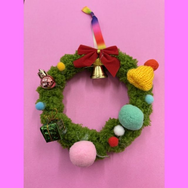 【2025】愛媛県総合科学博物館 クリスマスワークショップ「もこもこクリスマスリース」