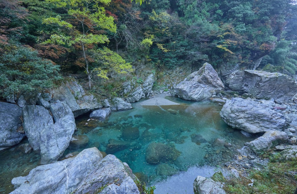 中津渓谷は歩道が整備されているので コレクション サンダルなどの