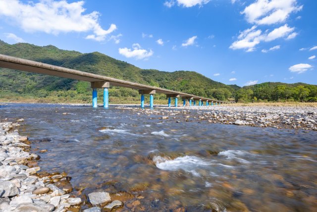 Sada's submerged bridge (Shimanto River)