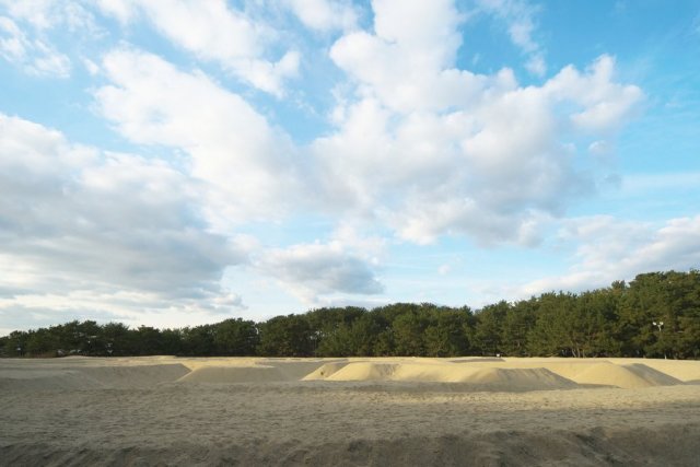 銭形砂絵 寛永通宝（琴弾公園内）