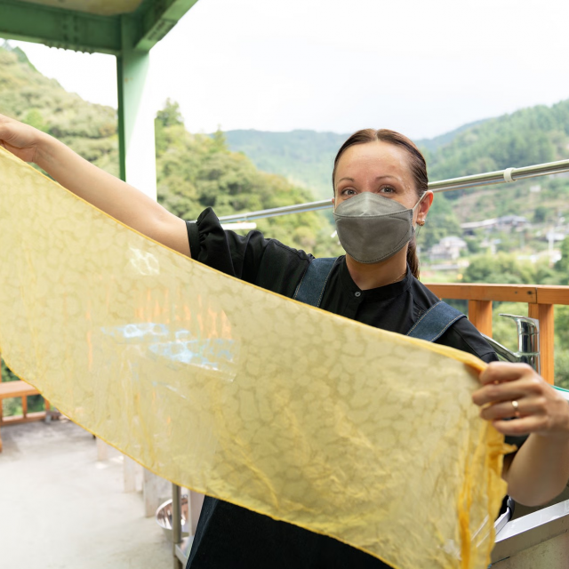 古老而神秘的藝術「日本茜」的茜染體驗