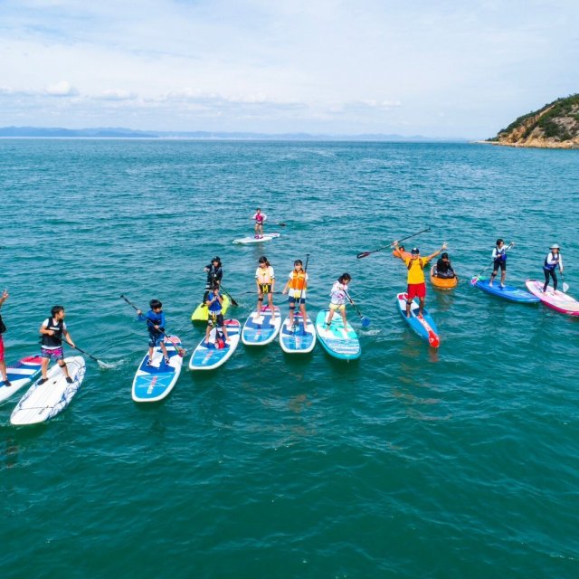 Walking on the sea!? Maritime walk on SUP to view Shodoshima from the sea.