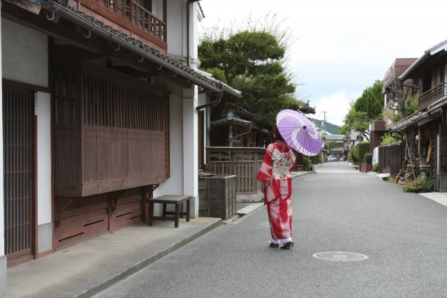 宇和町卯之町の町並み