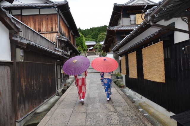 宇和町卯之町の町並み