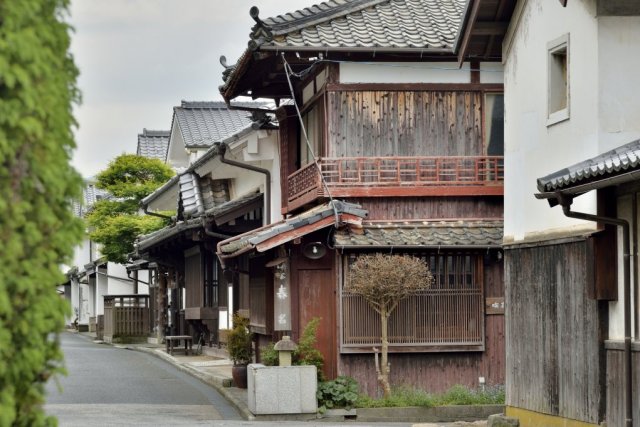 宇和町卯之町の町並み