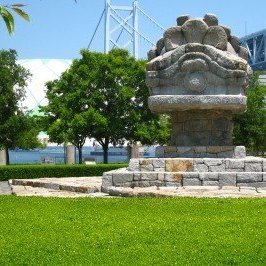 流政之作「どだま獅子」
