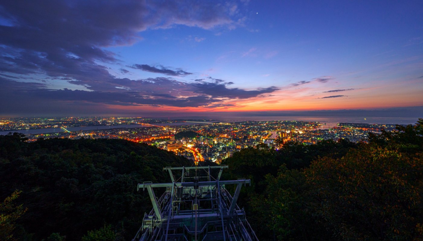 眉山からの夜景