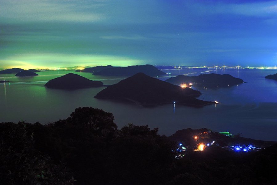 瀬戸内海の多島美が絶景